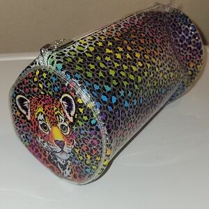 Lisa Frank Rainbow Leopard Print Cosmetic Bag - Multicolor